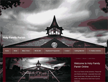 Tablet Screenshot of holyfamily-parish.com